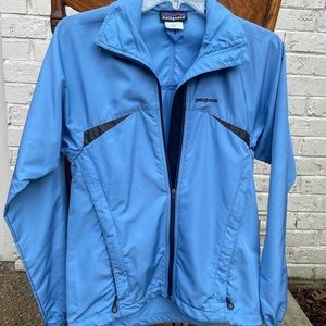 Patagonia light blue  water repellent windbreaker, XS